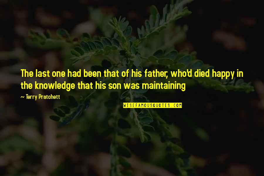 Father Who Died Quotes By Terry Pratchett: The last one had been that of his