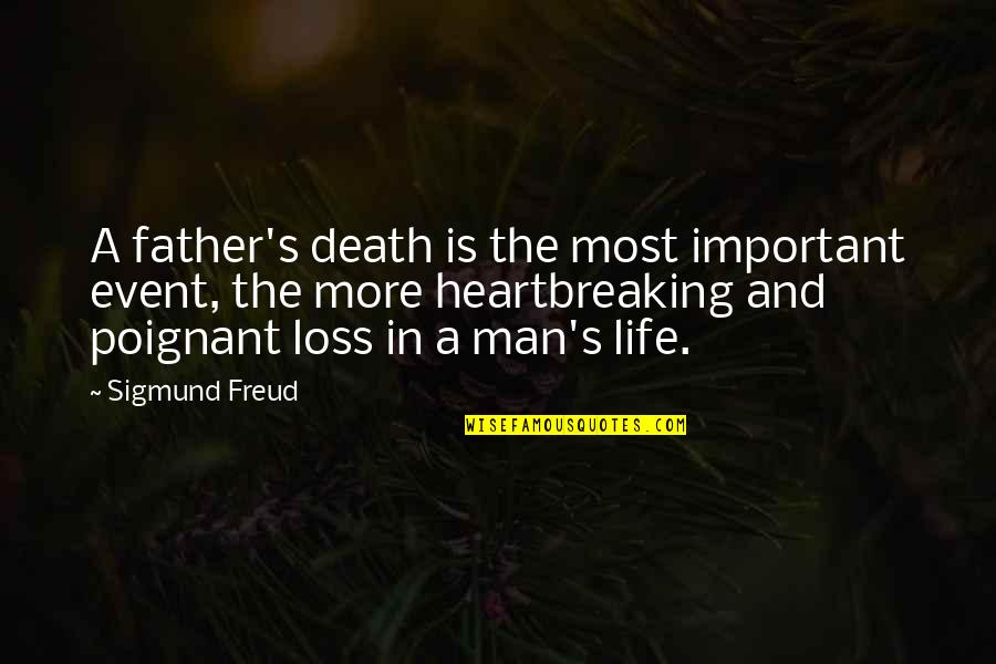 Father's Loss Quotes By Sigmund Freud: A father's death is the most important event,