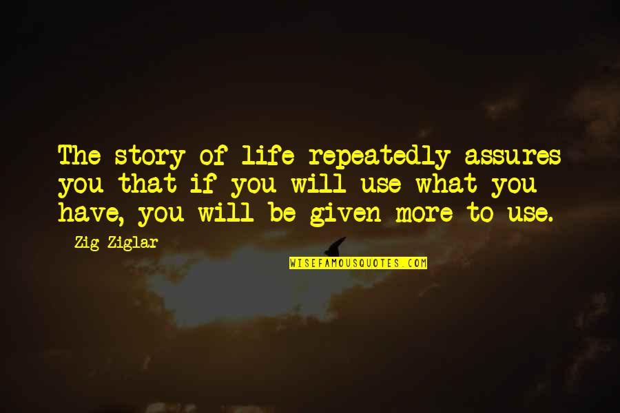 Fatine Hamid Quotes By Zig Ziglar: The story of life repeatedly assures you that