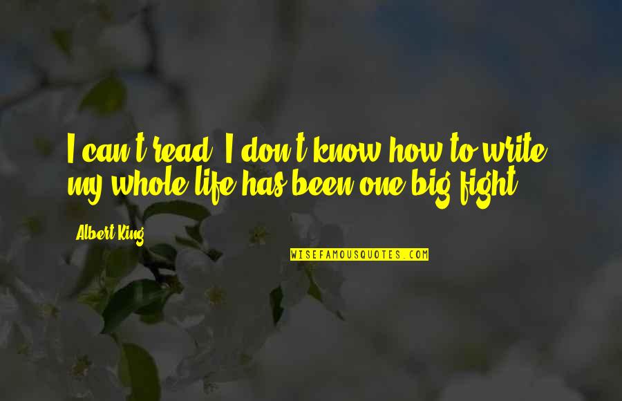 Fatmire Imeri Quotes By Albert King: I can't read, I don't know how to