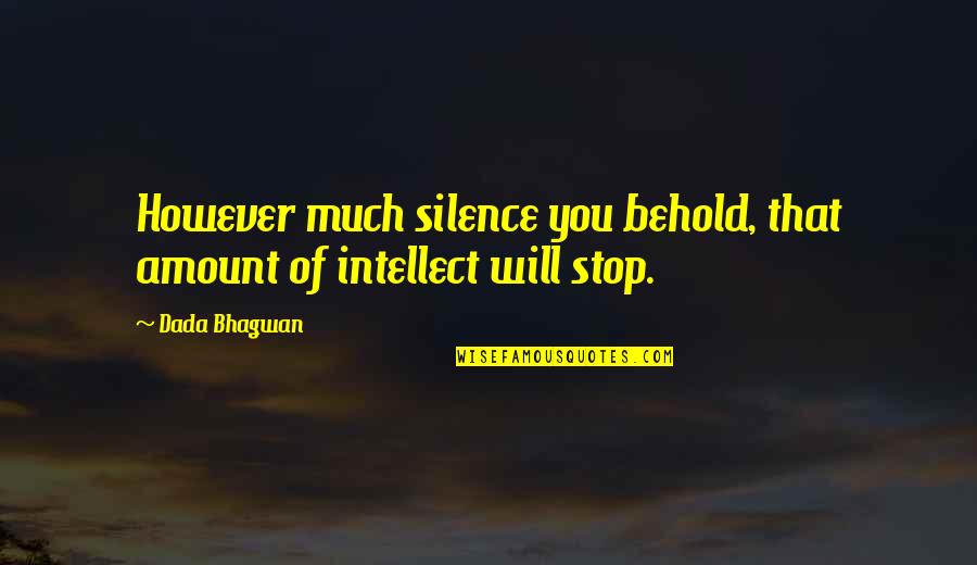 Faultlessly Quotes By Dada Bhagwan: However much silence you behold, that amount of