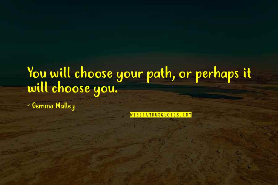 Fauzan Azima Quotes By Gemma Malley: You will choose your path, or perhaps it Fauzan Azima Quotes By Gemma Malley: You will choose your path, or perhaps it