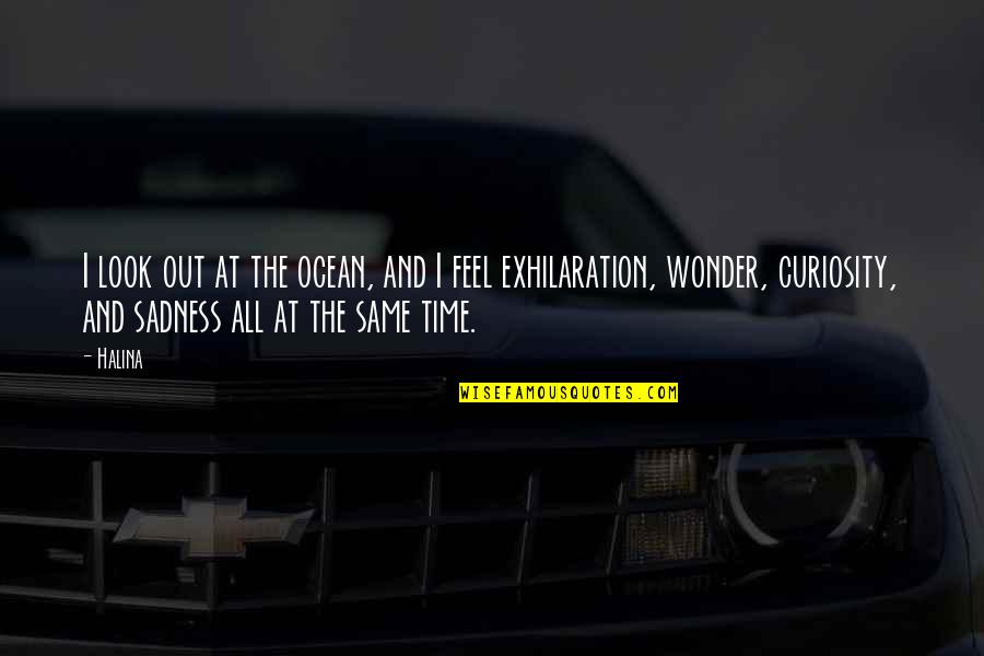 Faveris Quotes By Halina: I look out at the ocean, and I Faveris Quotes By Halina: I look out at the ocean, and I