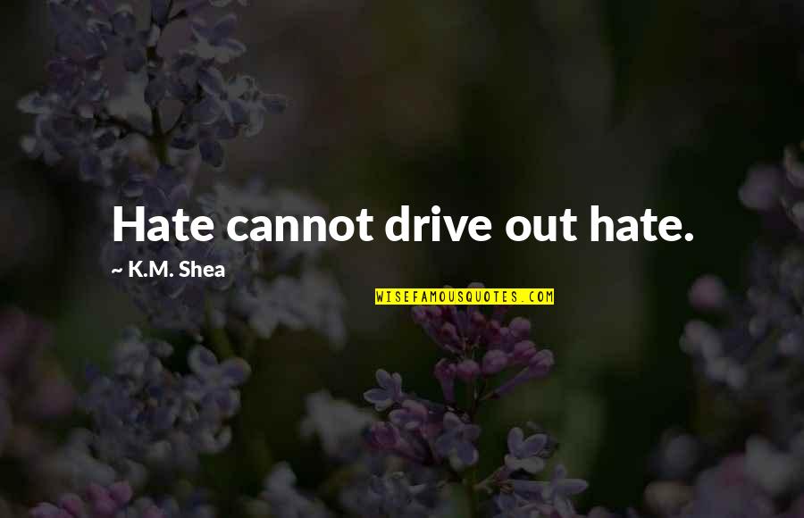 Favoritism In Church Quotes By K.M. Shea: Hate cannot drive out hate.