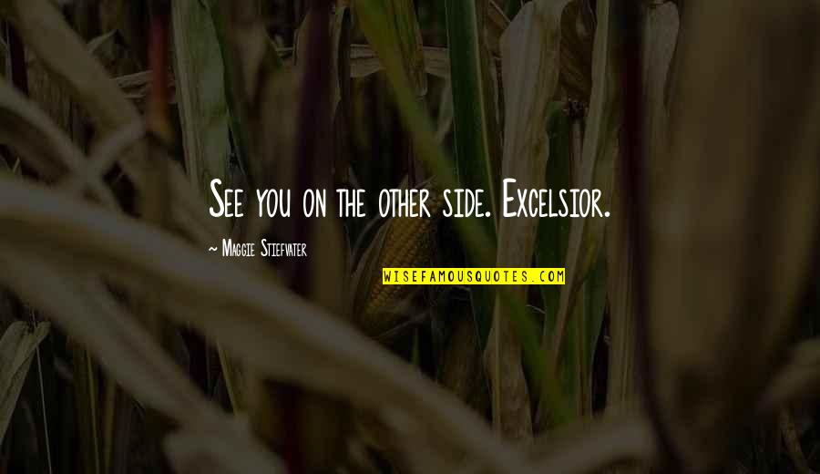 Favoritism Tumblr Quotes By Maggie Stiefvater: See you on the other side. Excelsior.