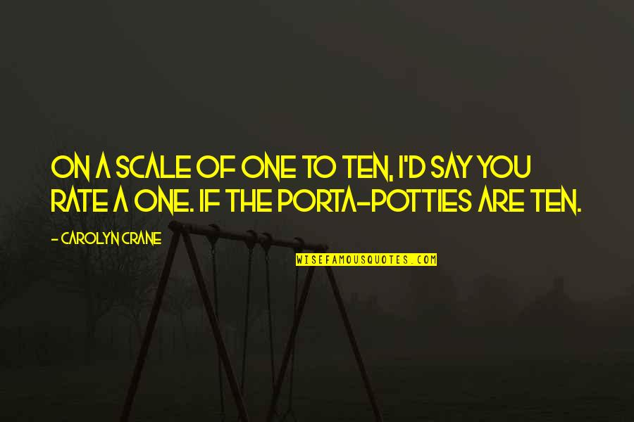 Fawna Quotes By Carolyn Crane: On a scale of one to ten, I'd