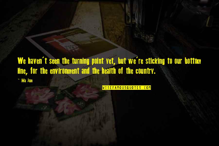 Fayz Quotes By Ma Jun: We haven't seen the turning point yet, but Fayz Quotes By Ma Jun: We haven't seen the turning point yet, but