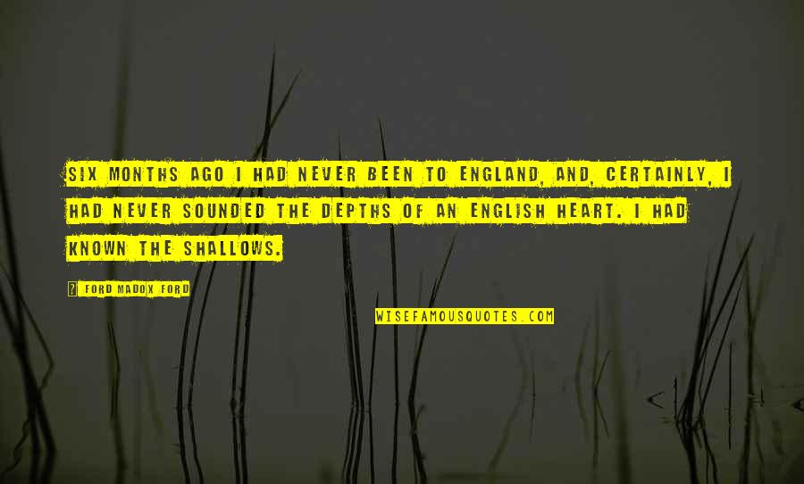 Fazal Ur Quotes By Ford Madox Ford: Six months ago I had never been to Fazal Ur Quotes By Ford Madox Ford: Six months ago I had never been to
