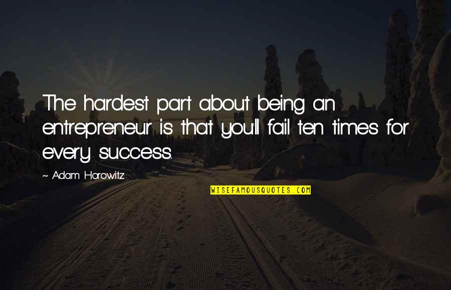 Fdus Stock Quotes By Adam Horowitz: The hardest part about being an entrepreneur is