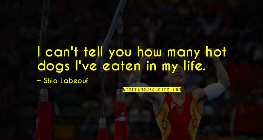 Fealdade Quotes By Shia Labeouf: I can't tell you how many hot dogs Fealdade Quotes By Shia Labeouf: I can't tell you how many hot dogs