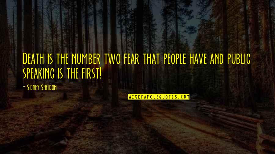 Fear And Death Quotes By Sidney Sheldon: Death is the number two fear that people