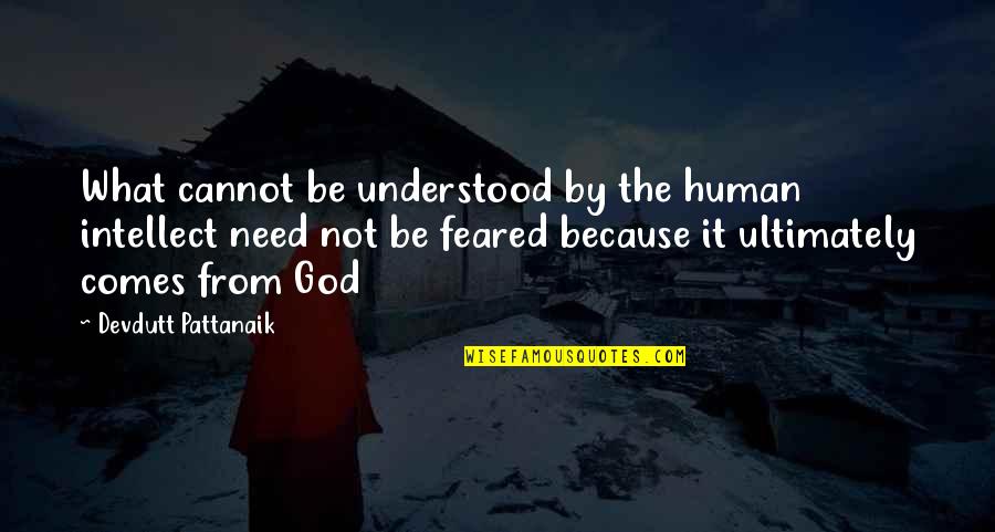 Feared Quotes By Devdutt Pattanaik: What cannot be understood by the human intellect Feared Quotes By Devdutt Pattanaik: What cannot be understood by the human intellect