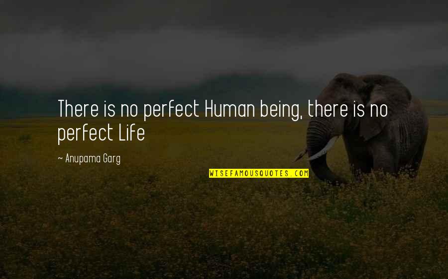 Fearlessness And Faith Quotes By Anupama Garg: There is no perfect Human being, there is Fearlessness And Faith Quotes By Anupama Garg: There is no perfect Human being, there is