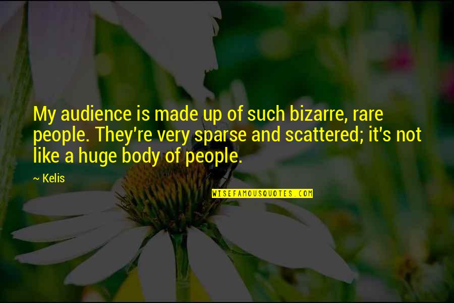 Feather Boy Quotes By Kelis: My audience is made up of such bizarre,