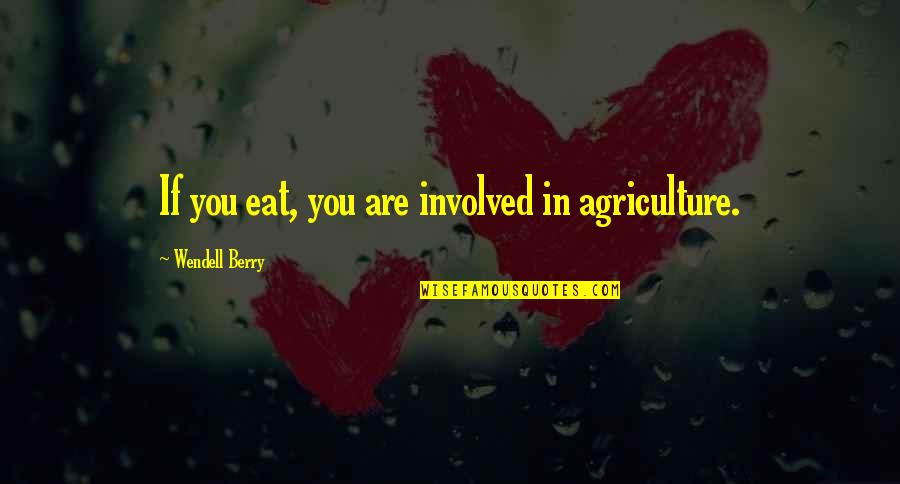 Featherbrained Quotes By Wendell Berry: If you eat, you are involved in agriculture.