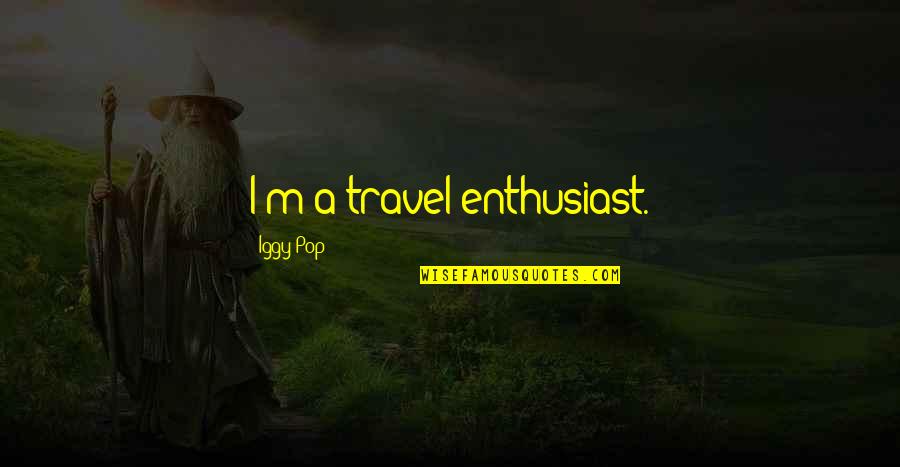 Fechin Portraits Quotes By Iggy Pop: I'm a travel enthusiast. Fechin Portraits Quotes By Iggy Pop: I'm a travel enthusiast.