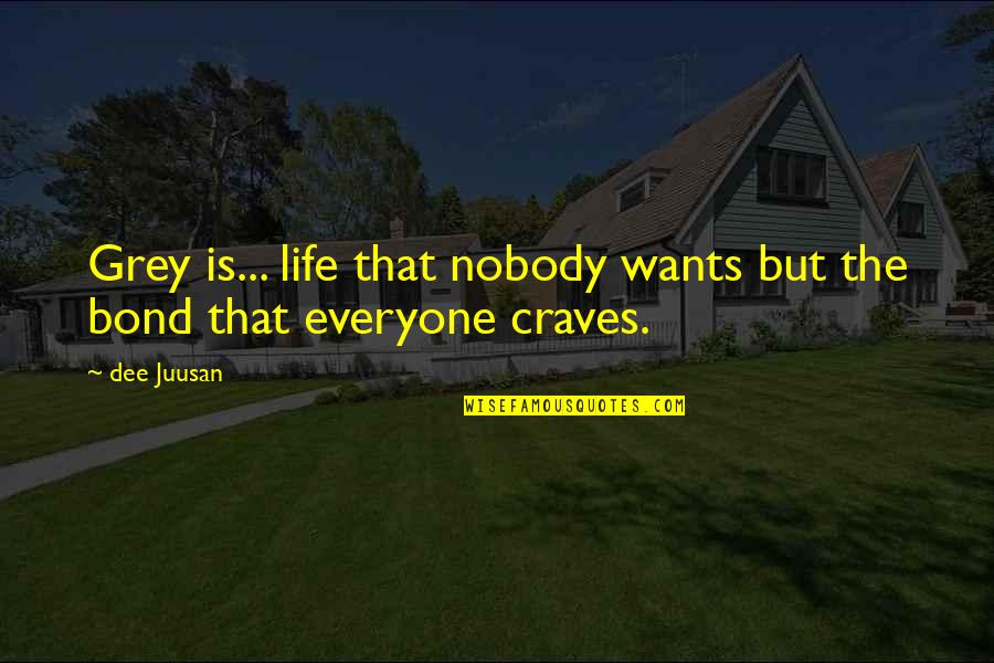 Federle Tomato Quotes By Dee Juusan: Grey is... life that nobody wants but the