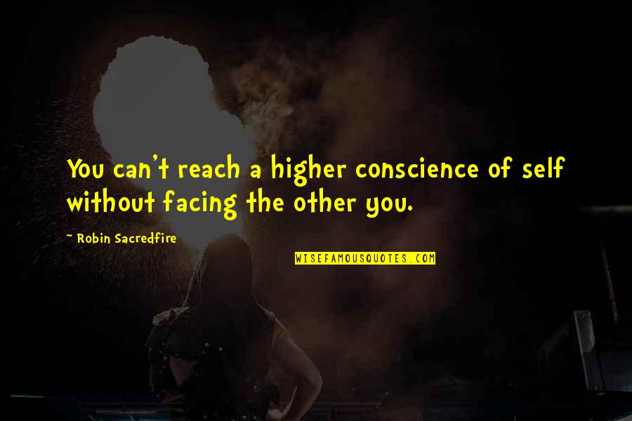 Federoff Aggregate Quotes By Robin Sacredfire: You can't reach a higher conscience of self