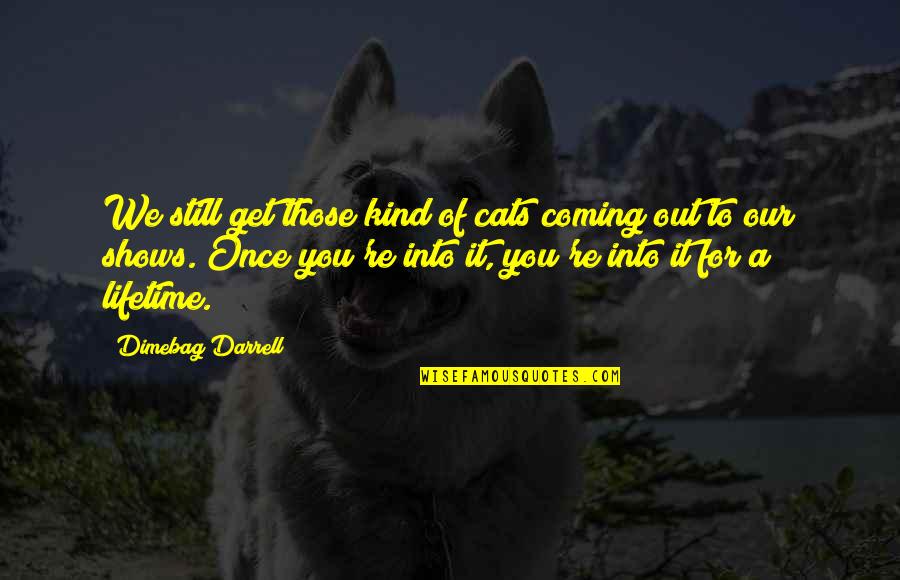 Feel Good Funny Quotes By Dimebag Darrell: We still get those kind of cats coming