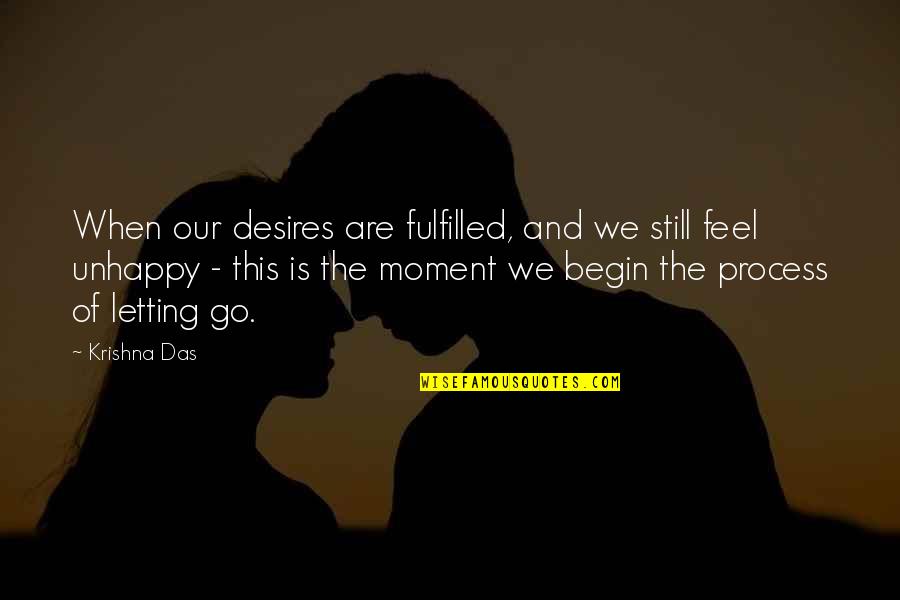 Feel This Moment Quotes By Krishna Das: When our desires are fulfilled, and we still
