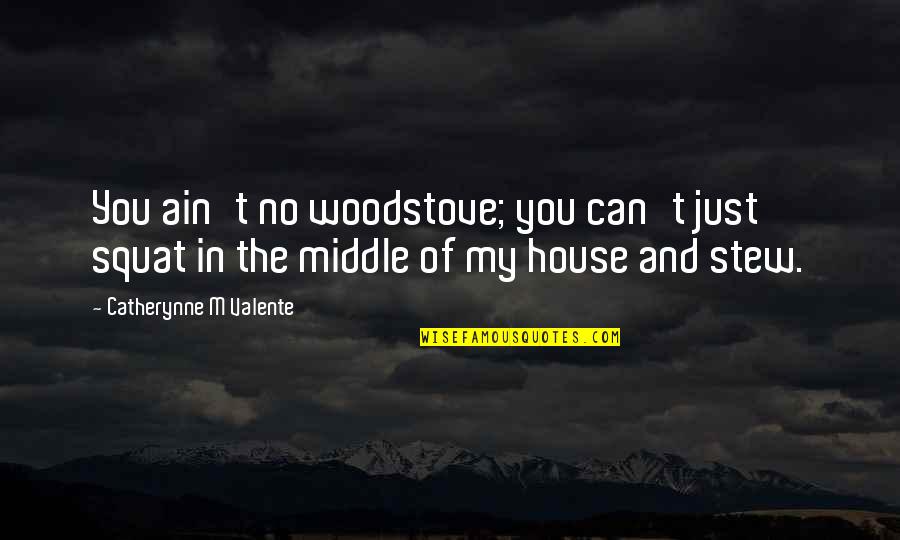 Feeling Abandoned By God Quotes By Catherynne M Valente: You ain't no woodstove; you can't just squat