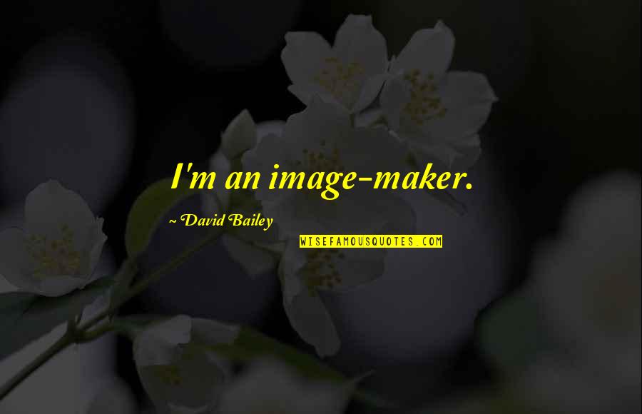 Feeling Artista Quotes By David Bailey: I'm an image-maker.