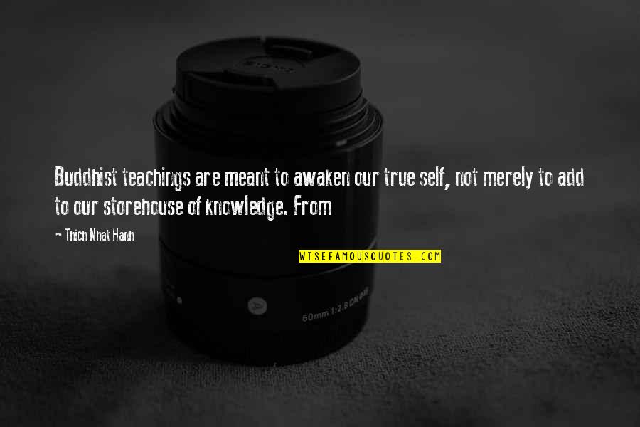 Feeling Good In The Morning Quotes By Thich Nhat Hanh: Buddhist teachings are meant to awaken our true Feeling Good In The Morning Quotes By Thich Nhat Hanh: Buddhist teachings are meant to awaken our true