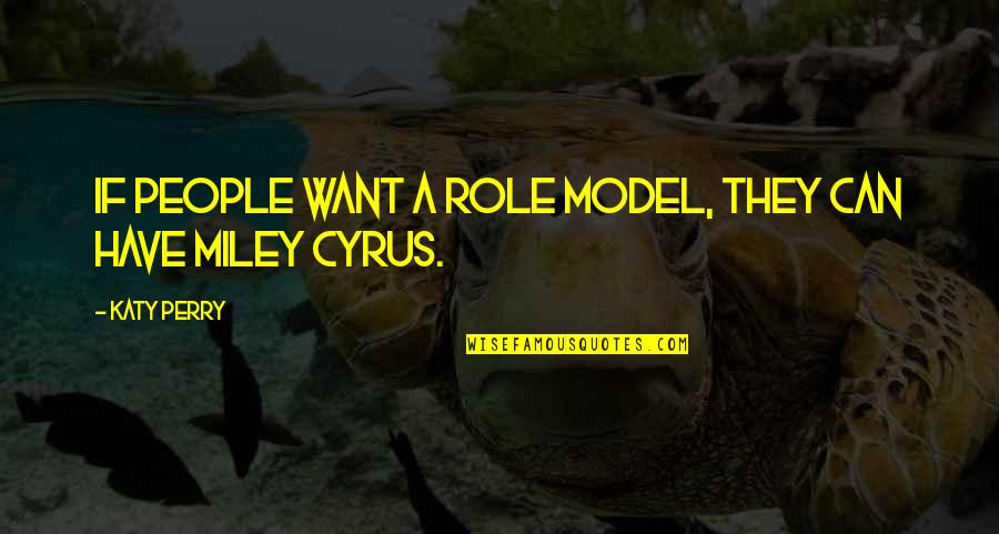 Feeling Happy With Them Quotes By Katy Perry: If people want a role model, they can