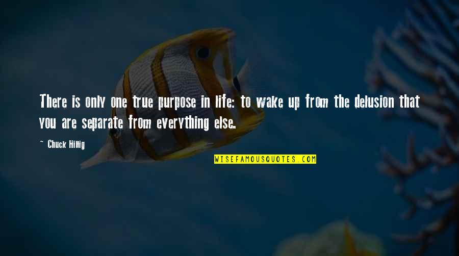 Feeling Like A Single Mom Quotes By Chuck Hillig: There is only one true purpose in life: