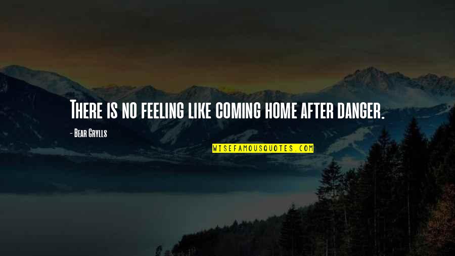 Feeling Like Home Quotes By Bear Grylls: There is no feeling like coming home after