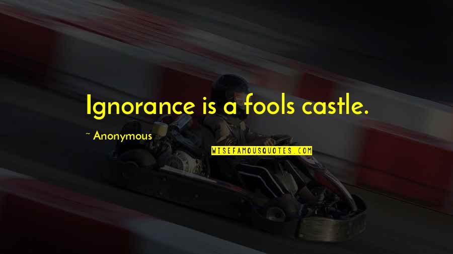 Feeling The World Is Against You Quotes By Anonymous: Ignorance is a fools castle. Feeling The World Is Against You Quotes By Anonymous: Ignorance is a fools castle.
