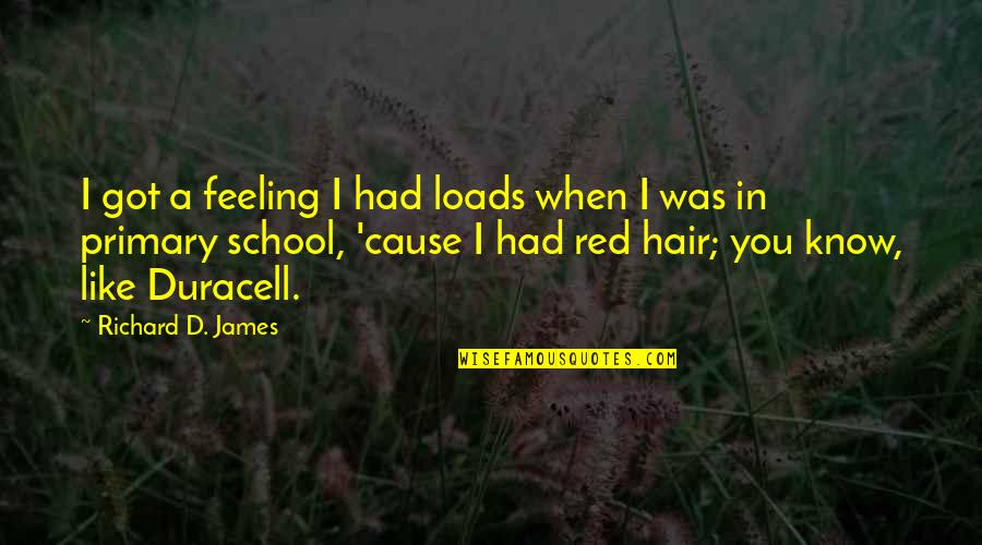 Feeling You Quotes By Richard D. James: I got a feeling I had loads when