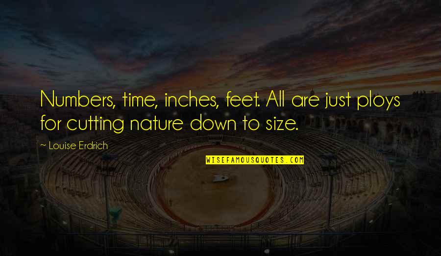 Feet Vs Inches Quotes By Louise Erdrich: Numbers, time, inches, feet. All are just ploys