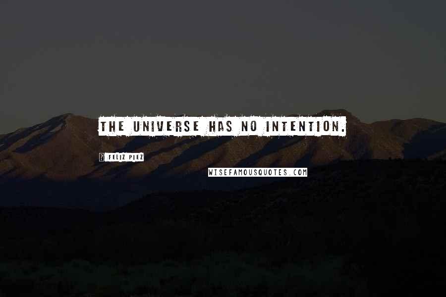 Feliz Piez quotes: The Universe has no intention.