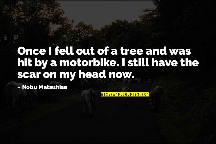 Fell Out Quotes By Nobu Matsuhisa: Once I fell out of a tree and