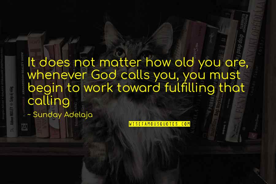 Fellingwood Quotes By Sunday Adelaja: It does not matter how old you are,