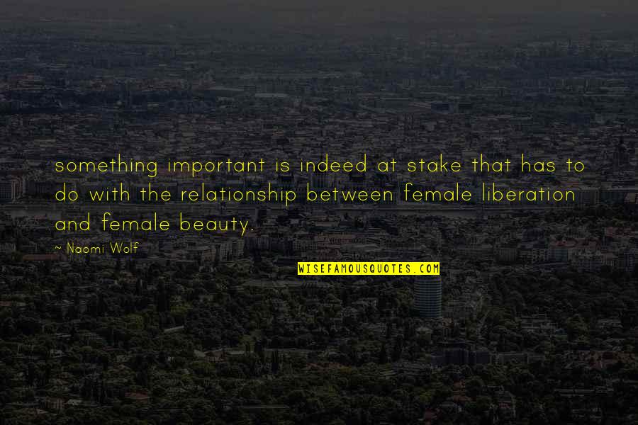 Female Wolf Quotes By Naomi Wolf: something important is indeed at stake that has Female Wolf Quotes By Naomi Wolf: something important is indeed at stake that has