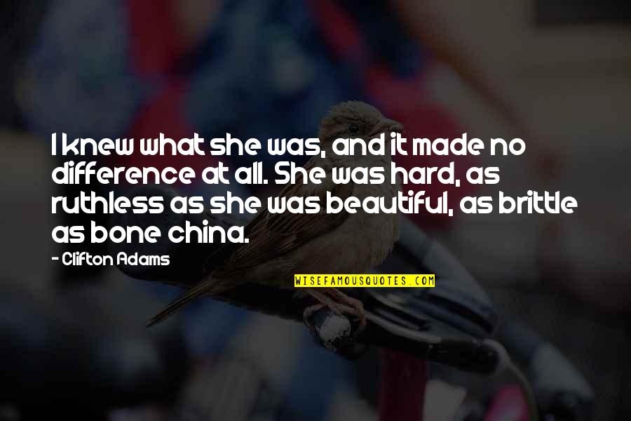 Femme Fatale Quotes By Clifton Adams: I knew what she was, and it made Femme Fatale Quotes By Clifton Adams: I knew what she was, and it made