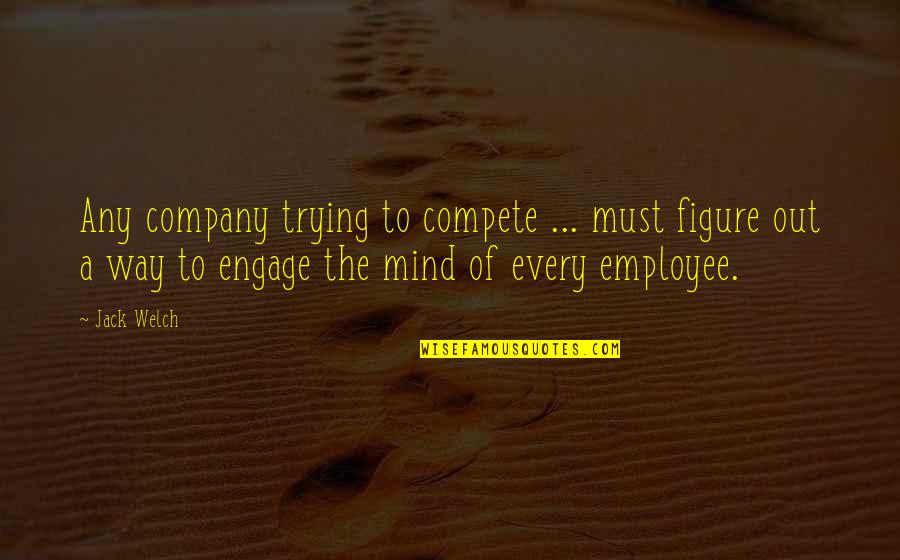 Fenderman Songs Quotes By Jack Welch: Any company trying to compete ... must figure Fenderman Songs Quotes By Jack Welch: Any company trying to compete ... must figure