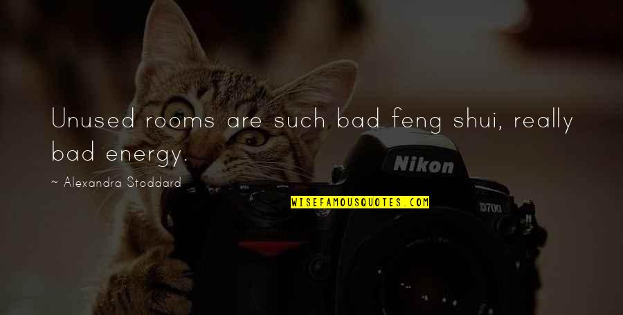 Feng Shui Quotes By Alexandra Stoddard: Unused rooms are such bad feng shui, really