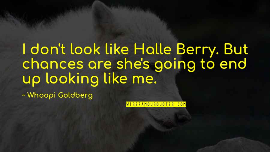 Fenice Palas Quotes By Whoopi Goldberg: I don't look like Halle Berry. But chances Fenice Palas Quotes By Whoopi Goldberg: I don't look like Halle Berry. But chances