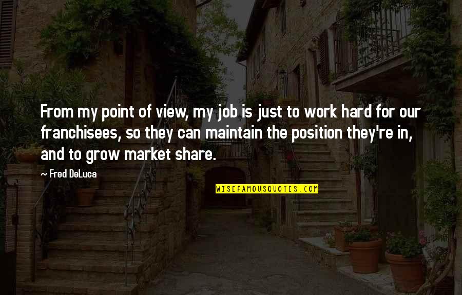 Fenyvesi Csaba Quotes By Fred DeLuca: From my point of view, my job is