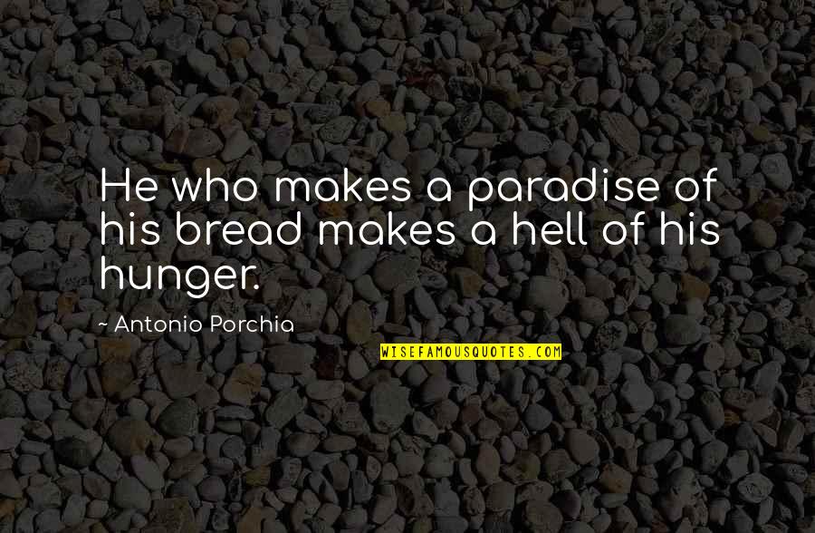 Ferals Hardware Quotes By Antonio Porchia: He who makes a paradise of his bread Ferals Hardware Quotes By Antonio Porchia: He who makes a paradise of his bread