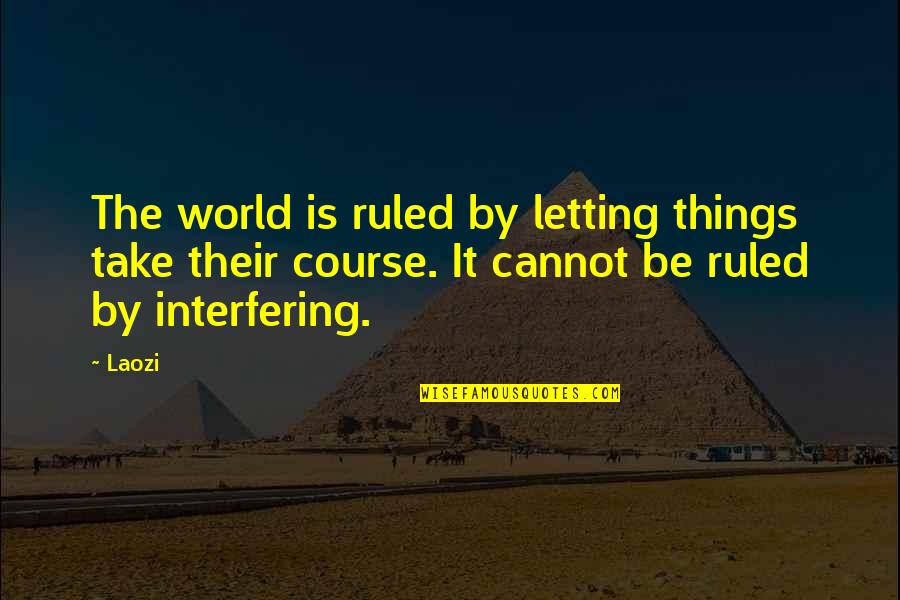 Fernando Meirelles Quotes By Laozi: The world is ruled by letting things take