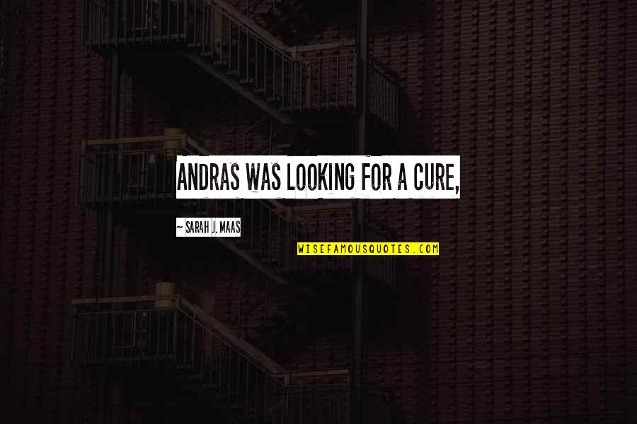 Ferryman's Quotes By Sarah J. Maas: Andras was looking for a cure,