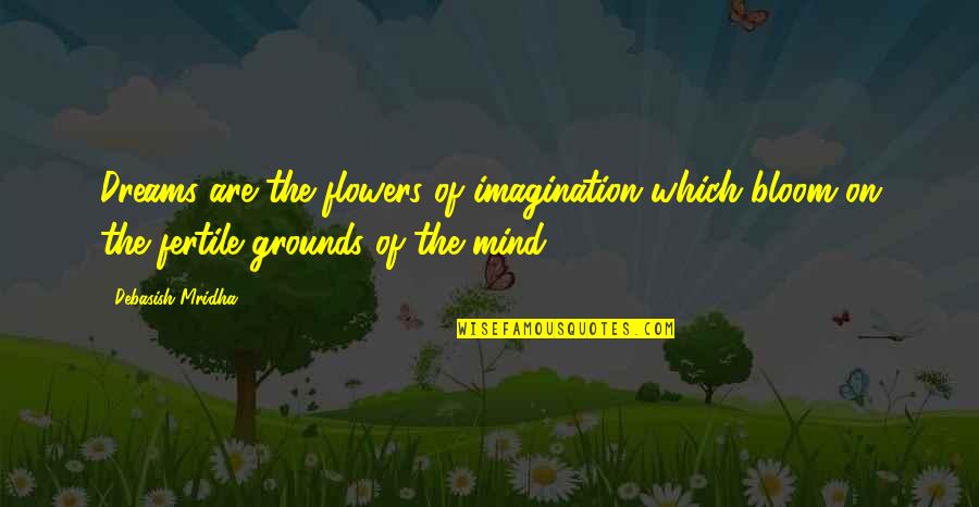 Fertile Imagination Quotes By Debasish Mridha: Dreams are the flowers of imagination which bloom