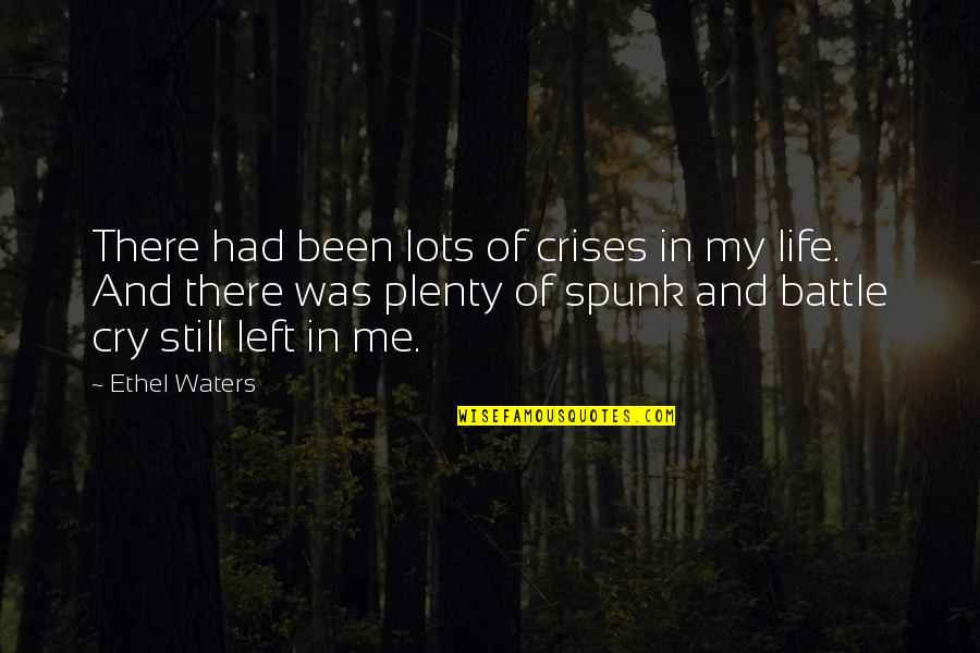 Festered Wound Quotes By Ethel Waters: There had been lots of crises in my Festered Wound Quotes By Ethel Waters: There had been lots of crises in my
