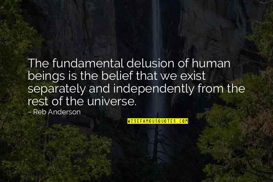 Festive Fashion Quotes By Reb Anderson: The fundamental delusion of human beings is the Festive Fashion Quotes By Reb Anderson: The fundamental delusion of human beings is the