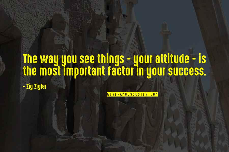 Feuerborn Funeral Iola Quotes By Zig Ziglar: The way you see things - your attitude