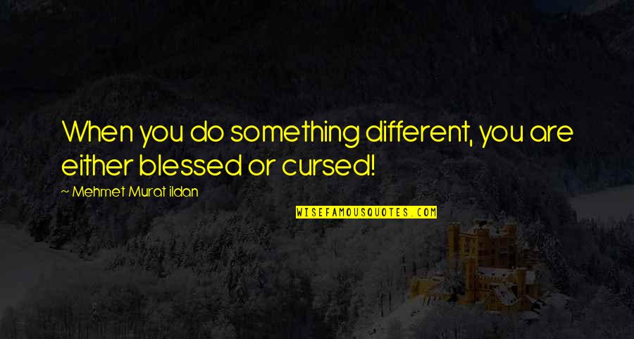 Feysal Furii Quotes By Mehmet Murat Ildan: When you do something different, you are either Feysal Furii Quotes By Mehmet Murat Ildan: When you do something different, you are either